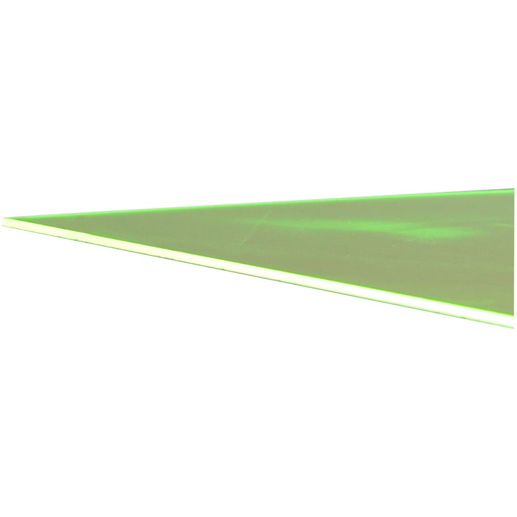 0.118" (3.0mm) x 48" x 96" Green Fluorescent Acrylic Sheet
