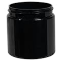 4 oz. Black PET (100% PCR Material) Straight-Sided Round Jar with 58/400 Neck (Cap Sold Separately)
