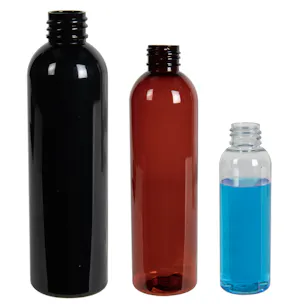 PET Cosmo Bullet Round Bottles (100% PCR Material)