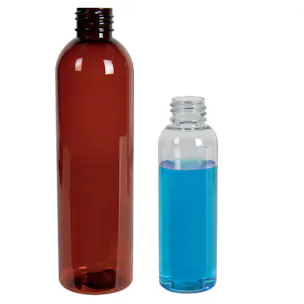 PET Cosmo Bullet Round Bottles (100% PCR Material)