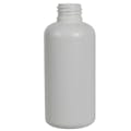 4 oz. White HDPE (50% PCR Material) Boston Round Bottle with 24/410 Neck (Cap Sold Separately)