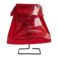High-Temperature Black Wire Stand & Biohazard Bags Kit with 400 Bags