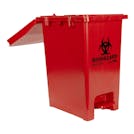 12-14 Gallon Red BowTie™ Biohazard Waste Bin with Foot Pedal