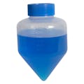 500mL Sterile Natural Polypropylene Large Volume Centrifuge Tube with Blue Screw Cap & Molded Graduations - 5 per Bag; 8 Bags per Case
