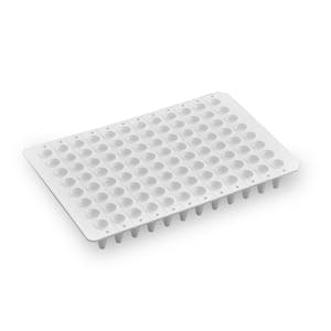 0.1mL White Non-Skirted Low-Profile 96-Well PCR Plate - Package of 50