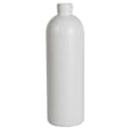 16 oz. White HDPE Cosmo Bottle with 28/410 Neck (Cap Sold Separately)