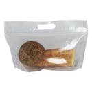 12" L x 7-1/2" Hgt. + 4" BG x 3 mil Large FreshZip® Stand-Up Bakery Pouch - Case of 250