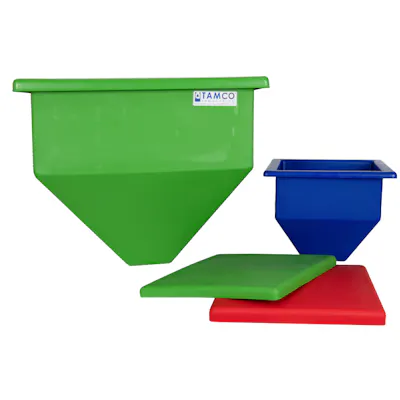Tamco® Heavy Duty Square Hoppers with No Fittings