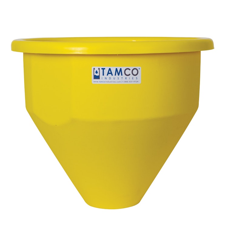 16" Dia. x 16" Hgt. Yellow Tamco® Round Hopper