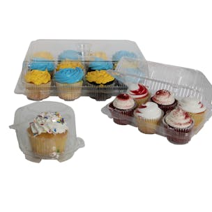 Premium Clamshell Cupcake Containers