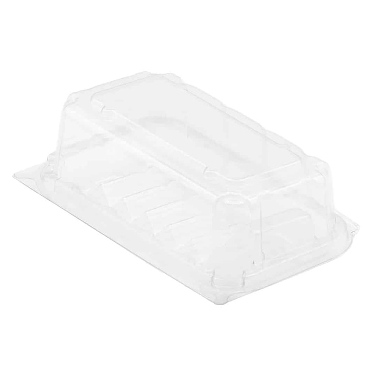 6 Count Clear Clamshell Tiered Bar & Cookie Container - Case of 275