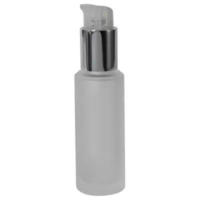 30mL Frosted Glass Lotion Bottle with 20/410 Self-Locking Lotion Pump
