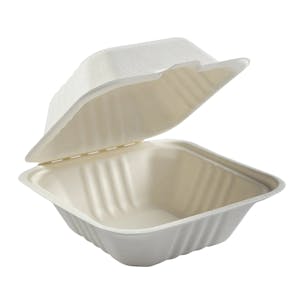 Eco-Friendly Fiber Clamshell Takeout Containers