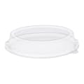 Clear Recycled PET Lid for 20 oz. Oval Takeout Bowl - Case of 500