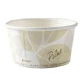 12 oz. White Patterned Paperboard Compostable Round Food Container (Lid Sold Separately) - Case of 500