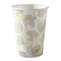 32 oz. White Patterned Paperboard Compostable Round Food Container (Lid Sold Separately) - Case of 500
