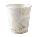 10 oz. White Patterned Paperboard Compostable Hot Cup (Lid Sold Separately) - Case of 1000