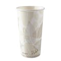 20 oz. White Patterned Paperboard Compostable Hot Cup (Lid Sold Separately) - Case of 1000
