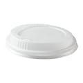 White CPLA Lid for 10 oz., 12 oz., 16 oz. & 20 oz. Compostable Hot Cup - Case of 1000