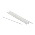 7-3/4" Eco-Friendly Jumbo Clear PLA Straw, Individually Wrapped - Case of 6000