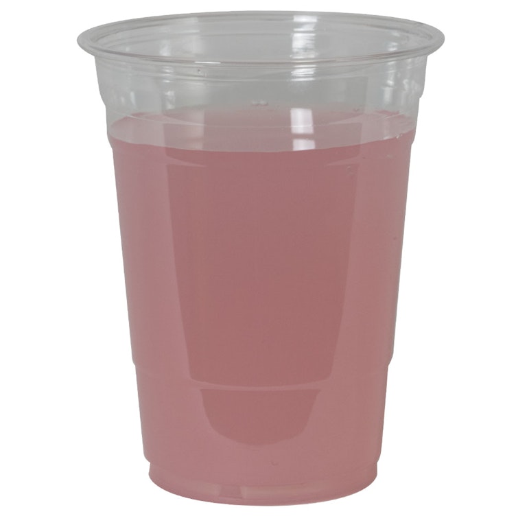 16 oz. Clear PET Recyclable Cold Cup (Lid Sold Separately) - Case of 1000