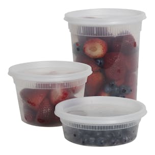 Recyclable Clear Polypropylene Deli Containers with Lids