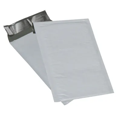4” W x 8” L x 2.5 mil Thick White LDPE Bubble Mailers – Case of 500