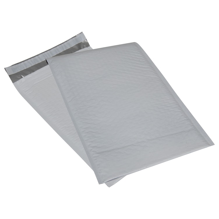 8-1/2” W x 14-1/2” L x 2.5 mil Thick White LDPE Bubble Mailers – Case of 100