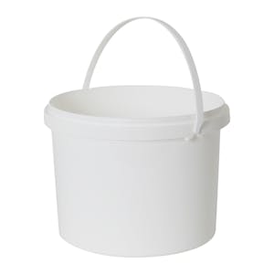 166 oz. White Flex-Off Container with Plastic Handle (Lid Sold Separately)