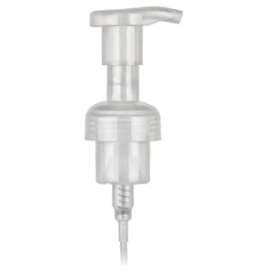 40mm Natural Polypropylene Dispensing Foaming Pump with 4-5/16" Dip Tube & 2mL Output