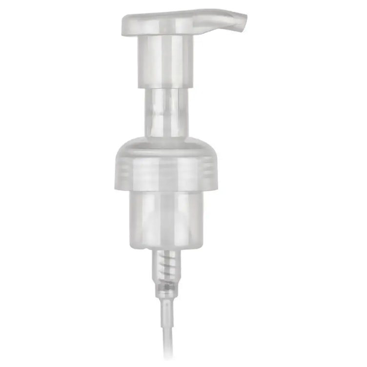40mm Natural Polypropylene Dispensing Foaming Pump with 4-5/16" Dip Tube & 2mL Output