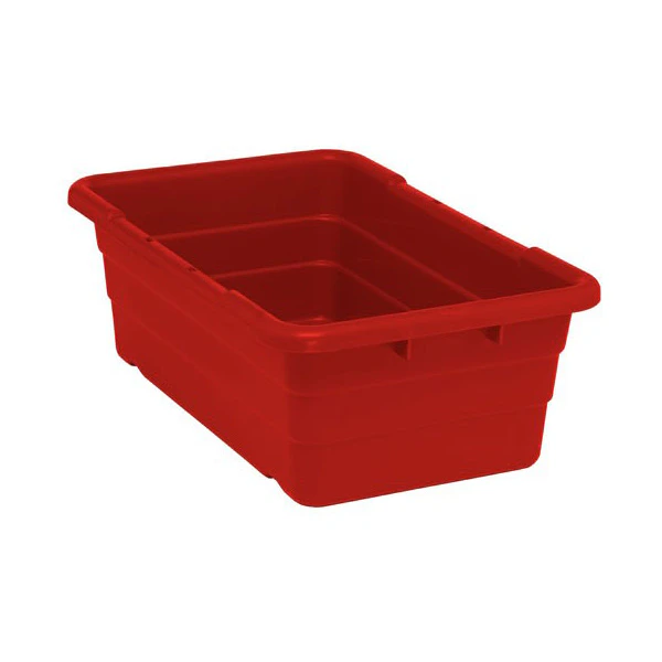 Red Quantum® Cross Stack Tub | U.S. Plastic Corp.
