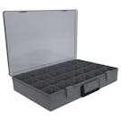 Satchel-Style Case with 24 Compartments - 18-1/2" L x 13" W x 3" Hgt.