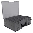 Satchel-Style Case with 18-48 Compartments - 15-1/2" L x 11-3/4" W x 5" Hgt.
