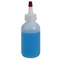 2 oz. Natural HDPE Boston Round Bottle with 20/400 Natural Yorker Dispensing Cap