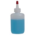 2 oz. Natural HDPE Oval Bottle with 20/400 Natural Yorker Dispensing Cap