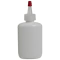 2 oz. White HDPE Oval Bottle with 20/400 Natural Yorker Dispensing Cap