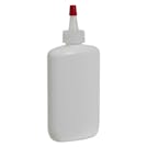 4 oz. White HDPE Oval Bottle with 24/410 Natural Yorker Dispensing Cap