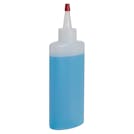 6 oz. Natural HDPE Oval Bottle with 24/410 Natural Yorker Dispensing Cap