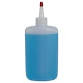 8 oz. Natural HDPE Oval Bottle with 24/410 Natural Yorker Dispensing Cap