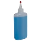 8 oz. Natural HDPE Oval Bottle with 24/410 Natural Yorker Dispensing Cap