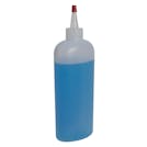 12 oz. Natural HDPE Oval Bottle with 24/410 Natural Yorker Dispensing Cap