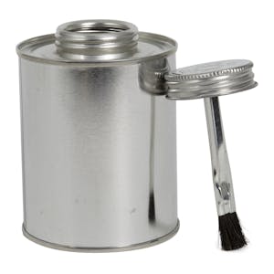 Screw Cap Cans: 1/4 Pint Solvent Utility Type with Brush Cap