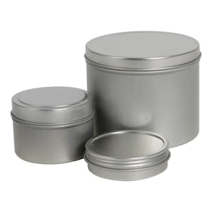 Round Seamless Steel (30% PCR) Tin Cans with Lids
