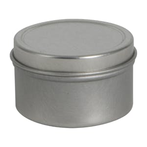 1 oz. Deep Round Seamless Steel (30% PCR) Can with Lid