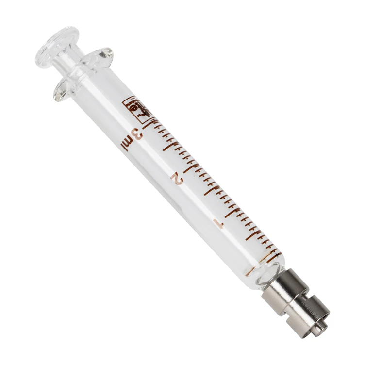 3mL Glass Dosing Syringe with Metal Luer Lock