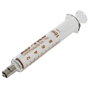 10mL Glass Dosing Syringe with Metal Luer Lock