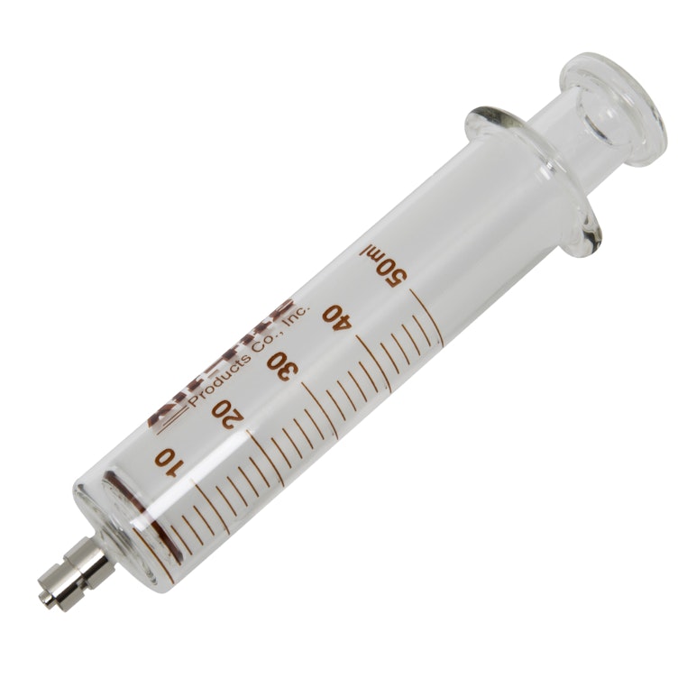 50mL Glass Dosing Syringe with Stainless Steel Luer Lock