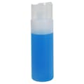 8 oz. Natural HDPE Cylindrical Sample Bottle with 24/410 Natural Oversized Disc-Top Dispensing Cap