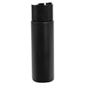 8 oz. Black HDPE Cylindrical Sample Bottle with 24/410 Black Oversized Disc-Top Dispensing Cap